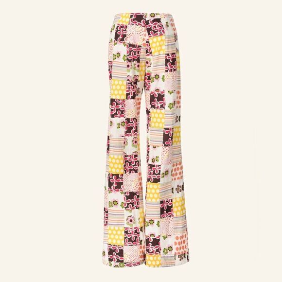 Alix Of Bohemia Pants - NWT Alix of Bohemia Charlie‎ Preppy Patchwork Pants sz S